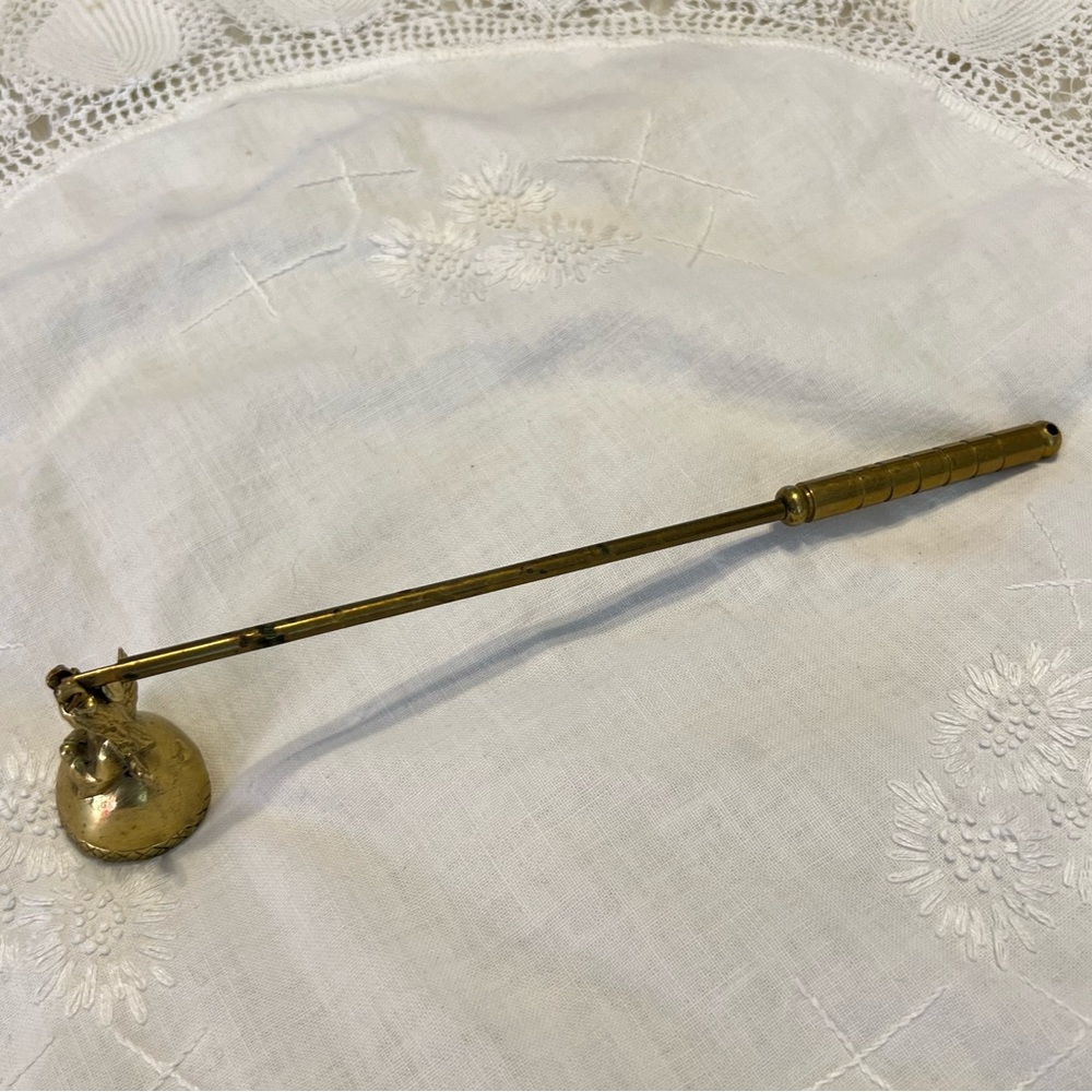 Vintage Brass Angel Candle Snuffer Douter 10” Decor - Picture 3 of 7